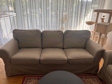 2x Ikea Ektorp Sofa 3 Sitzer Couch ohne Stoffbezug, Gebraucht, Zustand Gut
