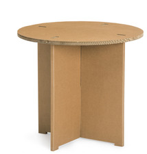 Pappmöbel, Tisch und 4 Hocker, wie neu