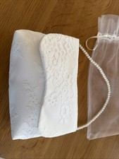 Brauthandtasche ivory, neu