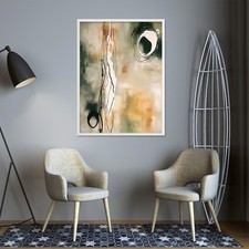 3D Tinte Mond 41 Gerahmt