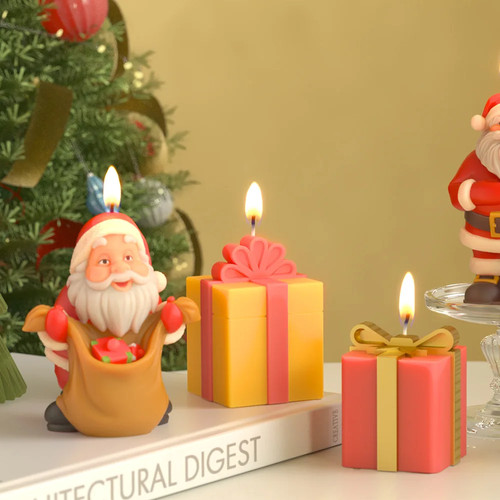 Santa claus silikon - silikon, kerzenform