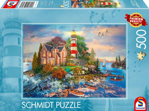 Leuchtturm felsen puzzle - am,