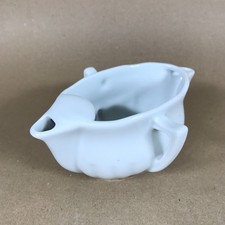 Vintage Pillivuyt France Sauciere mit Fettabscheider Doppelauslauf und Griff