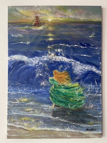 Bild selbstgemalt acryl auf - acryl,