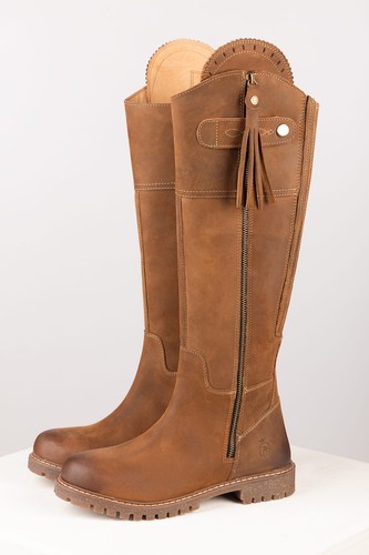Damen hohe lederstiefel - hohe,