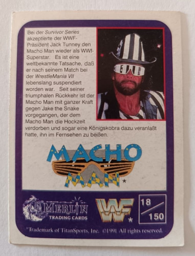 Wwf wrestling sammelkarte - wrestling,