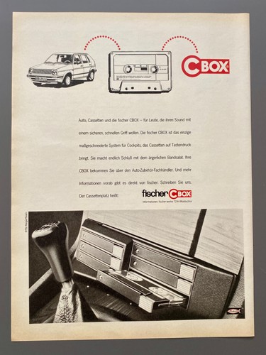 Fischer cbox golf 2 - vw,