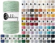 100m Bobbiny Makramee Kordel 3mm - Makramee Schnur Garn Basteln (0,12€/m)