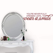 Wandtattoo Wear a smile