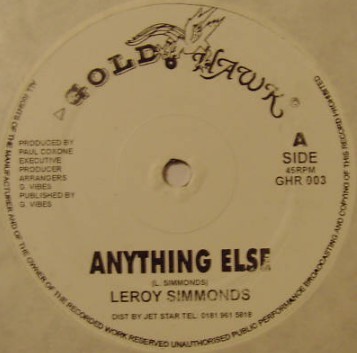 Leroy simmonds anything else - leroy,