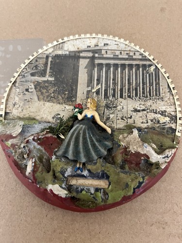 Vintage souvenir runder - vintage,