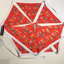 Party Wimpel rot orange Hula