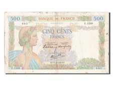 Geldschein, Frankreich, 500
