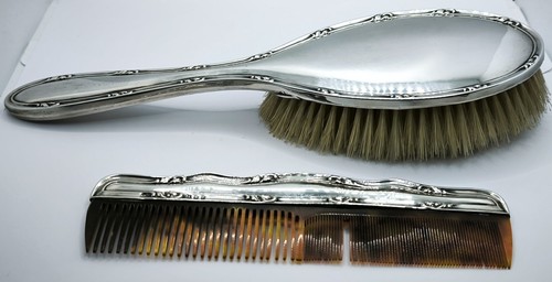 Antikes sterling silber pinsel - sterling,