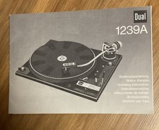 Bedienungsanleitung Dual 1239 A Plattenspieler, in 7 Sprachen, 22 Seiten