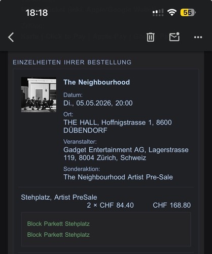 The neighbourhood tickets - the,