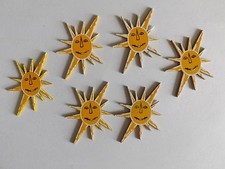 18 x Sonne aus Holz Streudeko