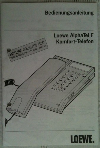 Loewe alphatel - loewe, f