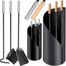 KESSER® Kaminbesteck 4 tlg. Kamin Set Kamingarnitur Kaminwerkzeug Kaminzubehör