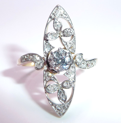 Ring art deco - ring,