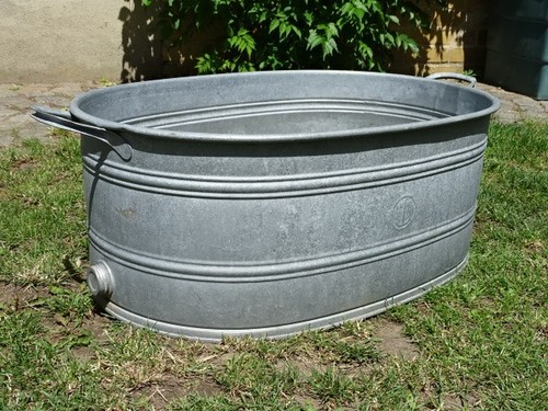 Alte zink garten wanne - zink,