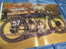 Classic Motor Cycle mit  Motorrad - Poster , 1928 500cc Rudge Racer , Mai 2000