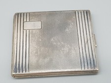 1950 Alpaka Zigarettenetui, Vintage Alpaka cigarette case Silber Alpacca