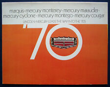 Prospekt brochure 1970 Mercury Monterey   Marauder  Cougar  Cyclone (USA)