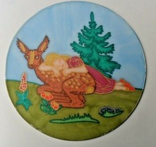 Deko / Fenster Bild / Seidenmalerei / Brüderchen +Schwesterchen  MÄRCHEN