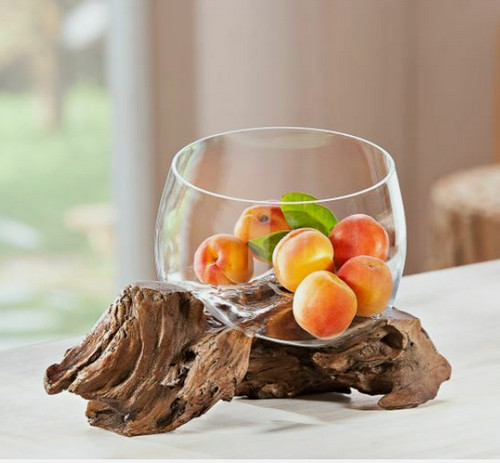Glasvase natureza wurzel vase - glasvase,