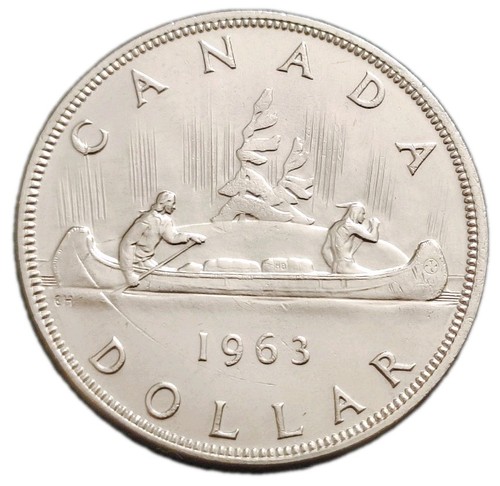 Kanada dollar 1963 silber - 1963,