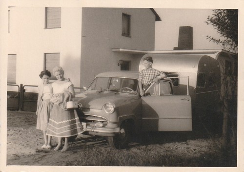 Vintage foto familie mit - vintage,