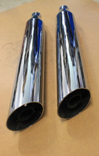 Harley Davidson Endtöpfe Cross Bones Blackline OEM 64734-08 / 64735-08 (477)