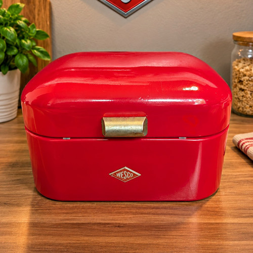 Wesco brotkasten rot metall - brotkasten,