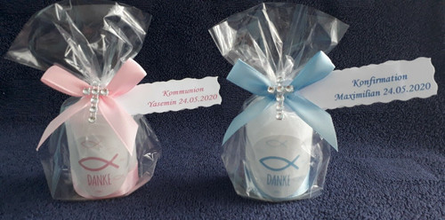Gastgeschenk kerze mandeln set - gastgeschenk,