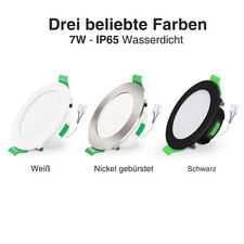 68mm LED Einbaustrahler Ultra Flach 7W IP44/IP65 Einbauleuchte Einbauspot 230V