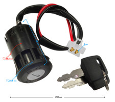 Zündschloss 2 polig, für Dirtbike, Pitbike, fahrende Bierkiste etc ignition lock