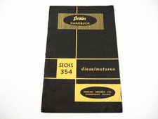 Perkins 6.354 Sechs 345 Dieselmotor Betriebsanleitung 1961 Handbuch