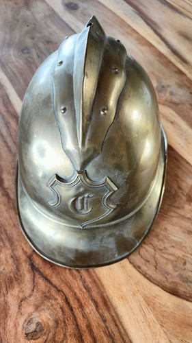 Antiker helm feuerwehr - antiker,