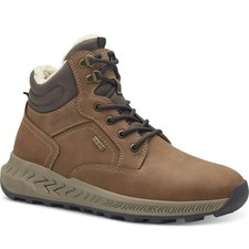 Cognac Casual Closed Booties