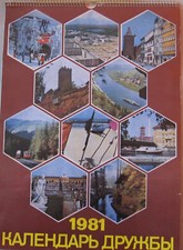 Wandkalender Druschba Deutsch