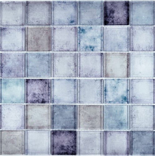 Glasmosaik blaugrau beige - glasmosaik,
