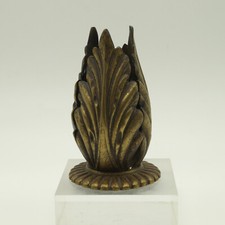 Antikes Objekt Akanthus Form Messing massiv, Zaun Treppenpfosten Treppengeländer