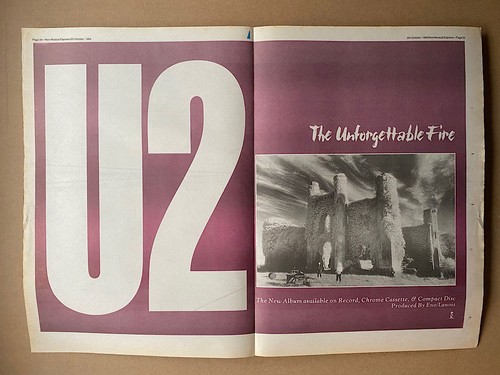 Unforgetable fire poster - u2,