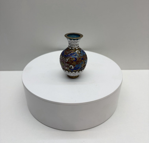 Miniatur cloisonné vase - miniatur,