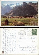 Ansichtskarte Oberammergau Stadtblick 1956