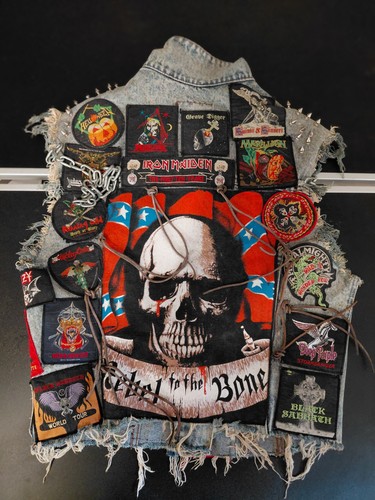 Heavy metal kutte weste - heavy,