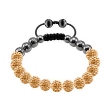 Tresor Paris Armband mit funkelndem Goldkristall 8 mm & Magnetit 017731 