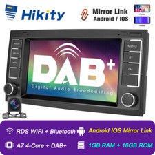 Android 15 DAB+ Autoradio GPS Navi WiFi für VW T5 Multivan V Touareg Transporter