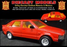 ROTER SAAB 9000 i CS 1985-1997; SELTENES GROSSES DIECAST SAMMLER MODELLAUTO IM MASSSTAB 1:37